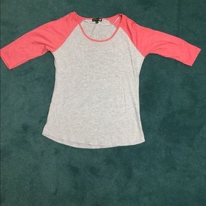 Cotton ON baseball tee 3/4 sleeve